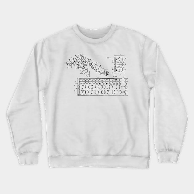 Louver Adjusting Mechanism Vintage Patent Hand Drawing Crewneck Sweatshirt by TheYoungDesigns